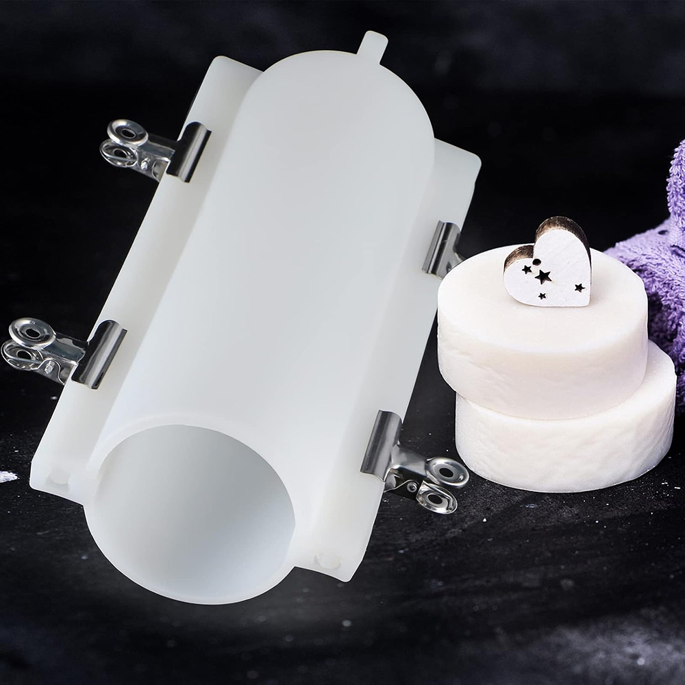 Soap Making Instructions - Klipsli Büyük Silindir Tüp Sabun Kalıbı,