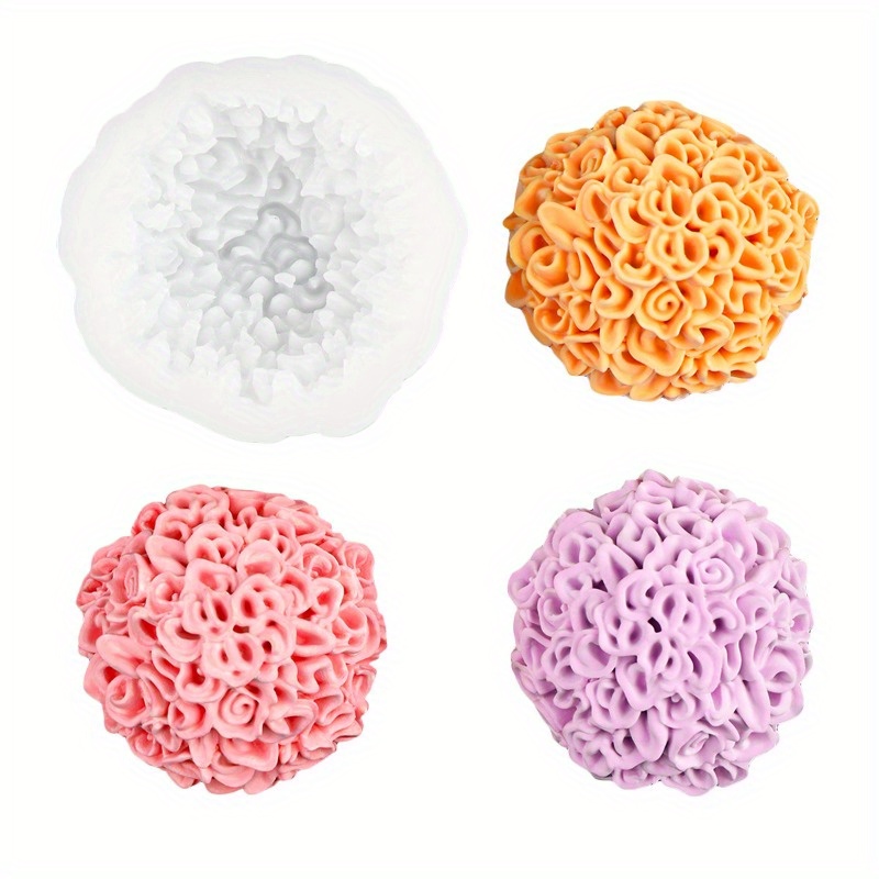 Soap Making Silicone Molds - Bir kadife çiçeği silikon kalıp diy