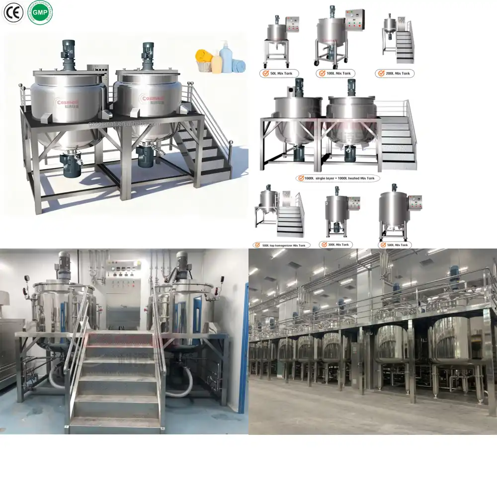 Soap Making Vessels - 500L 2500L 5000L Karıştırıcı Homojenizatör Kaplı