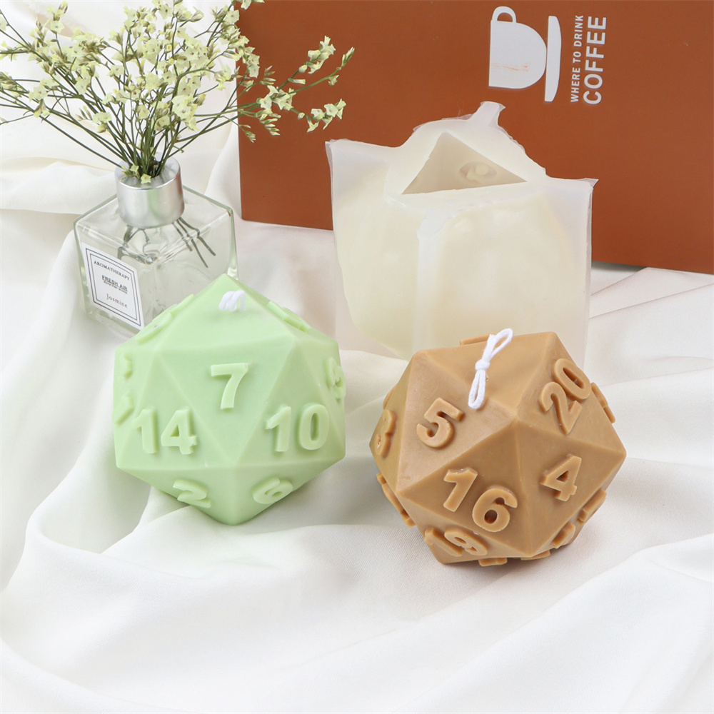 Büyük silikon çokyüzlü zar mum - Soap Making Additives incelemesi ve fiyatı