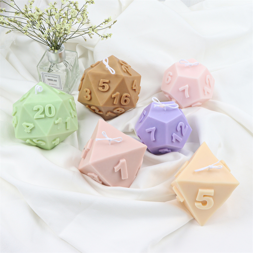 Büyük silikon çokyüzlü zar mum - Soap Making Additives incelemesi ve fiyatı