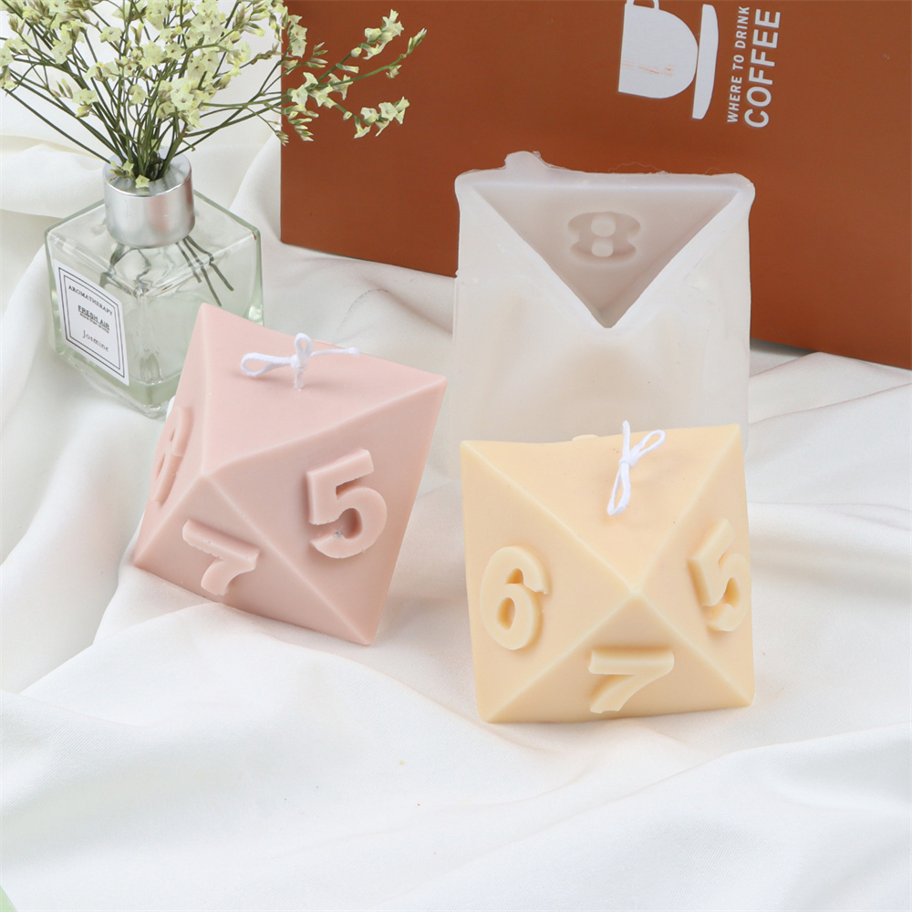 Büyük silikon çokyüzlü zar mum - Soap Making Additives incelemesi ve fiyatı